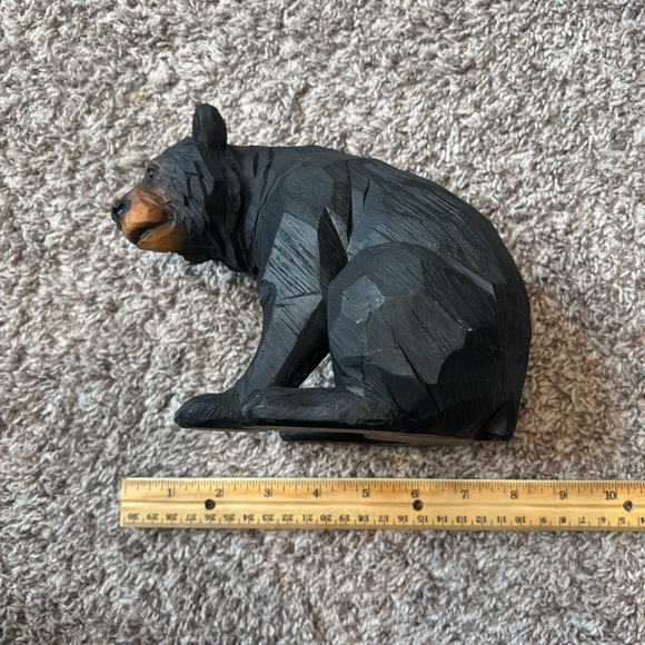 Black Bear Wood Figurine - Picture 5 of 5